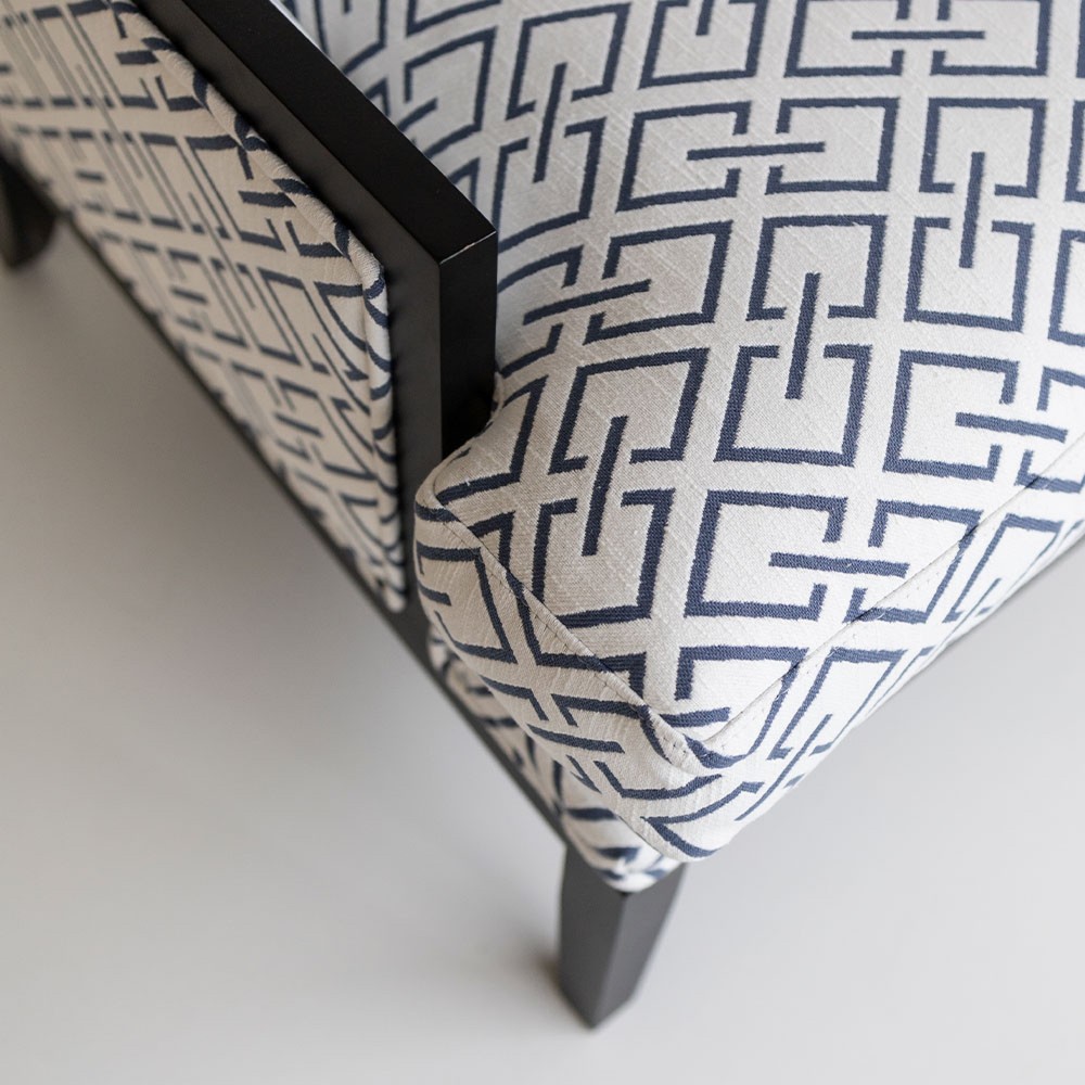 Brandon Armchair with Salone fabric  - 66