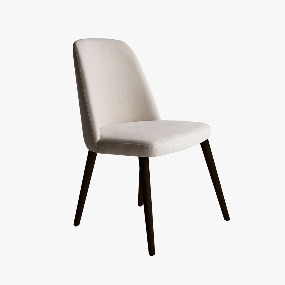 Tibet chair with grey Bimbo fabric  - 23