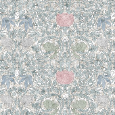 Mucha pink wallpaper  - 49