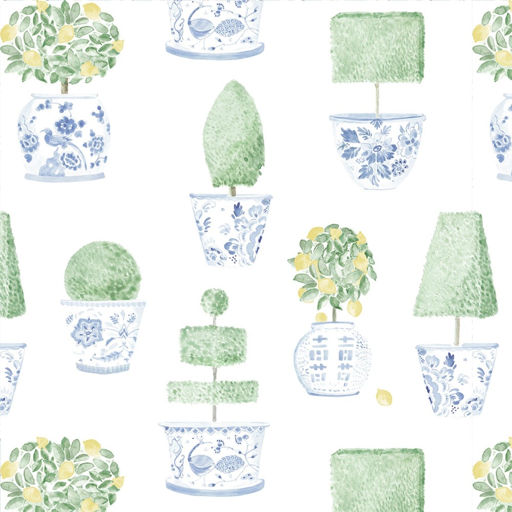 Green Giverny wallpaper  - 38