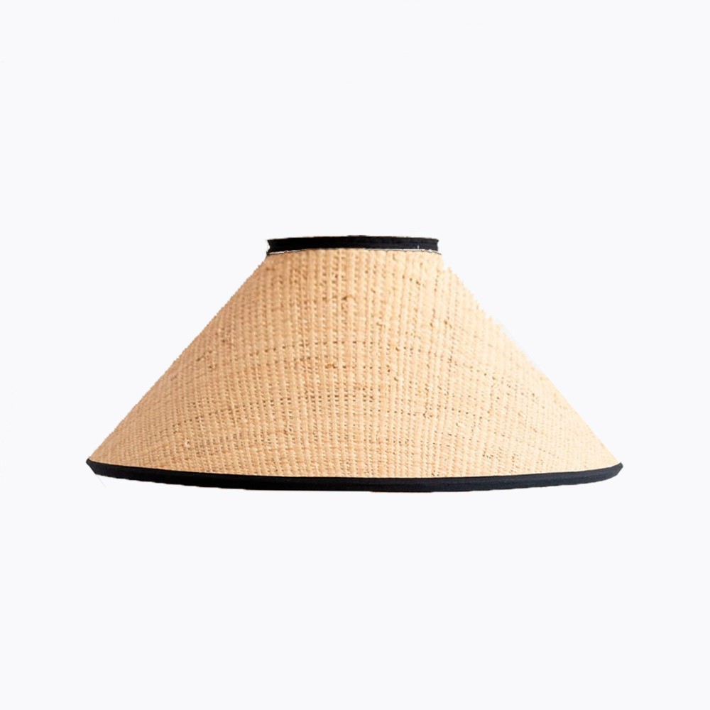 Oriental Rafia Basic Lampshade and Black Trim  - 3