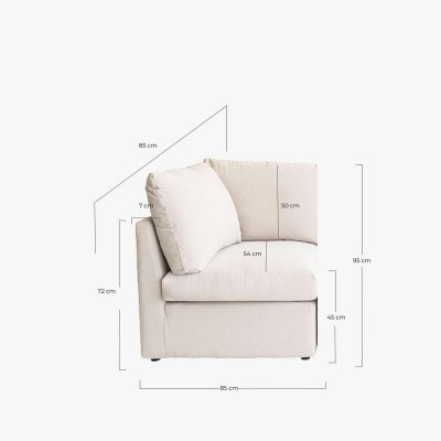 Sofá Modular Sayda con tela Golf  - 24