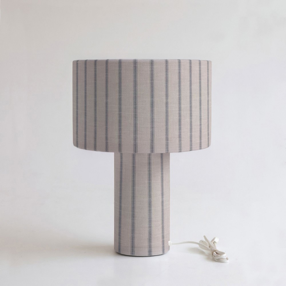 Lámpara de mesa Eugi con tela Raya Eneceta  - 1