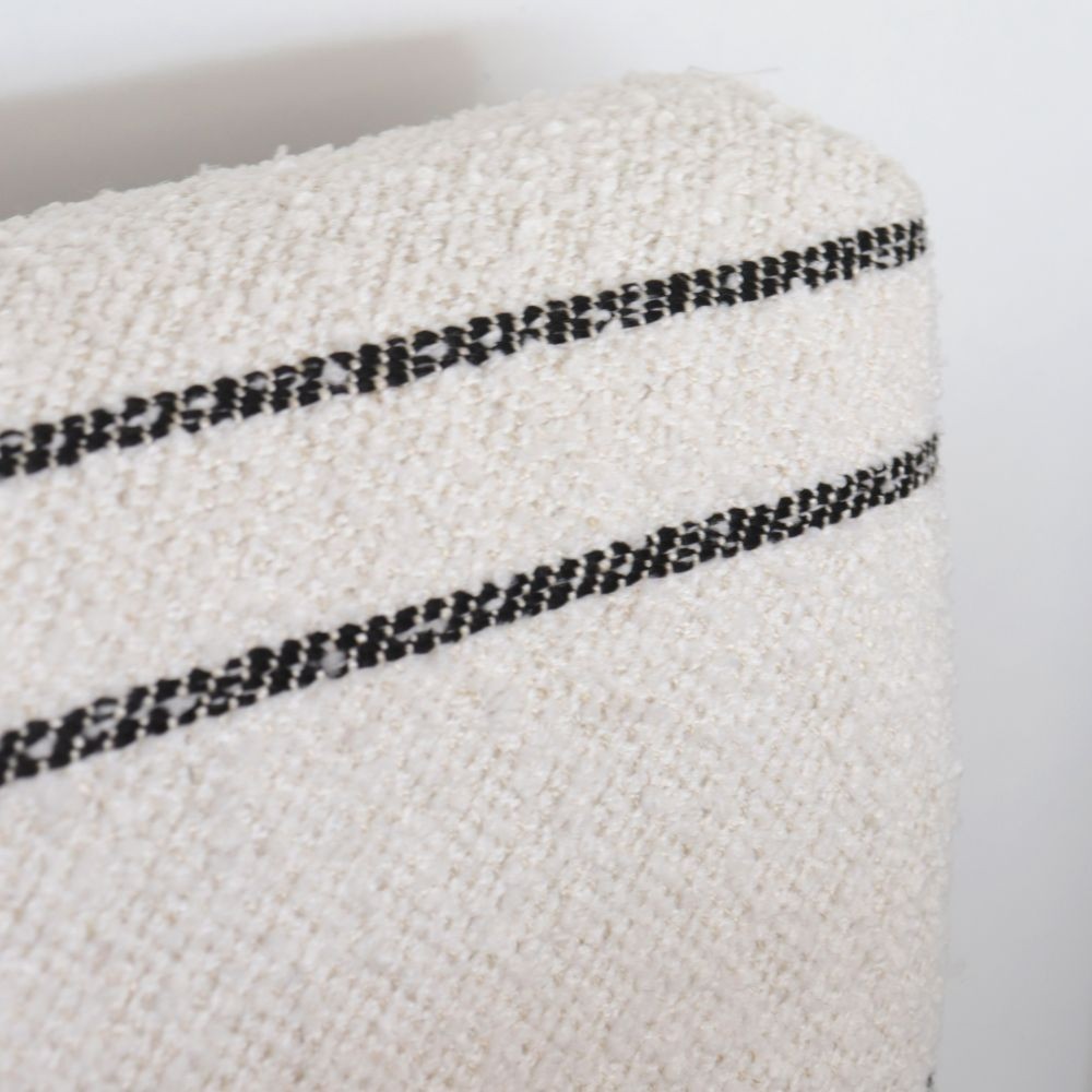 Teolo chair with Dalmata fabric and black metal frame  - 25