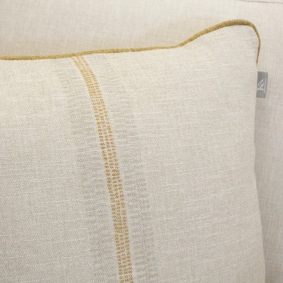 Mustard Maché cushion cover with piping  - 25