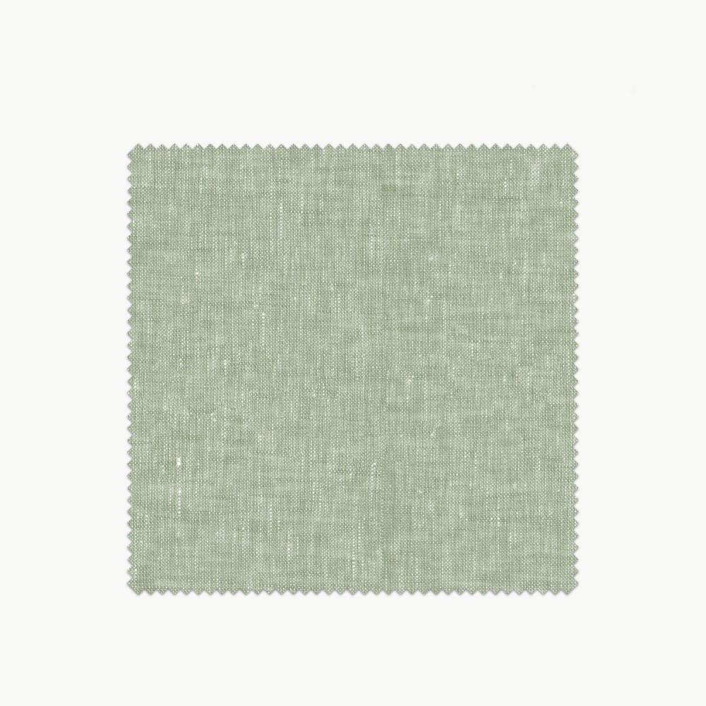 Funda cojín Provenza verde con vivo blanco  - 6