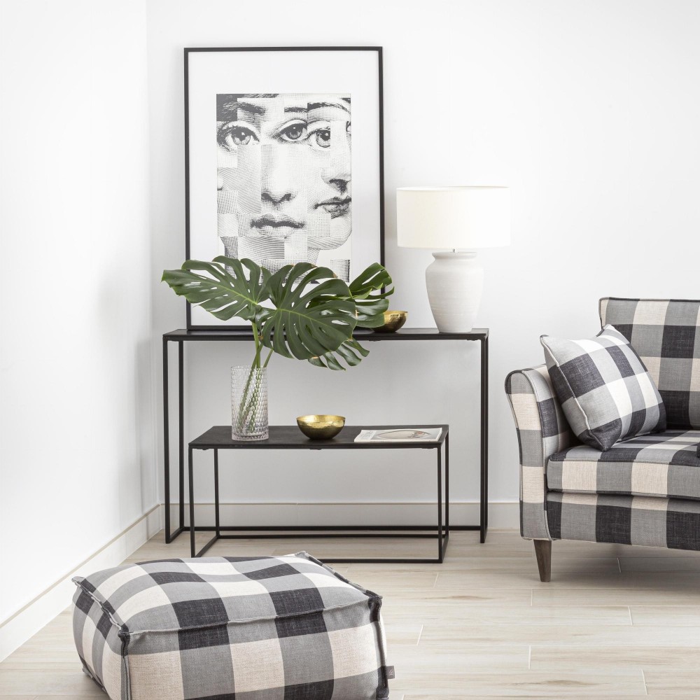 Puf Altea Footstool con tela Lands  - 8