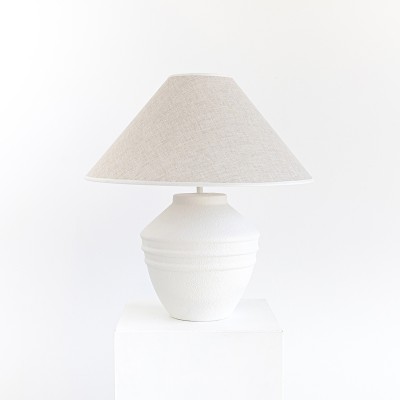 White Grosella lamp table base  - 100