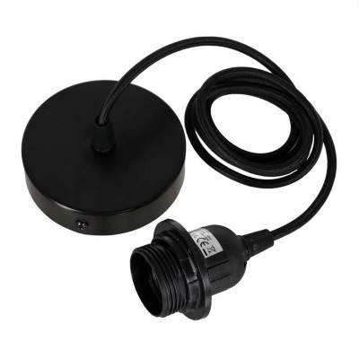 Pendel metálico y acrílico negro  - 5