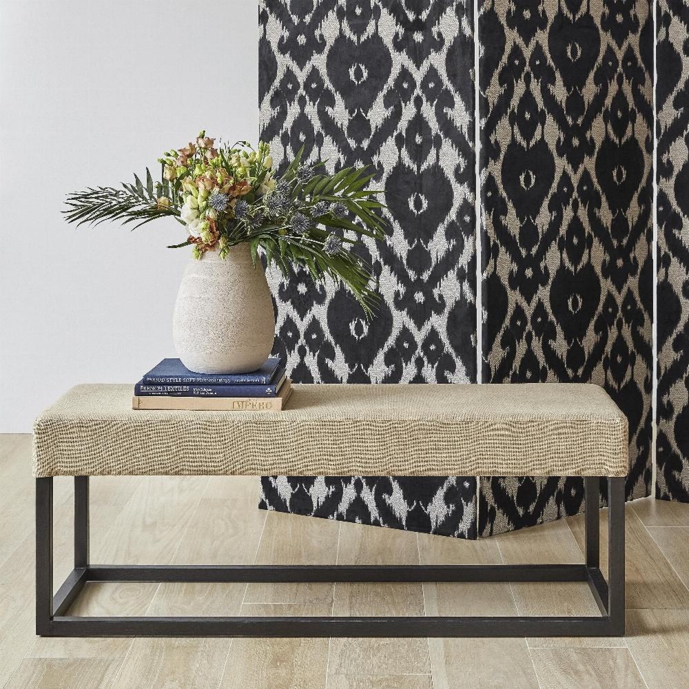 Pravia Bench with Freeport Lino fabric  - 100