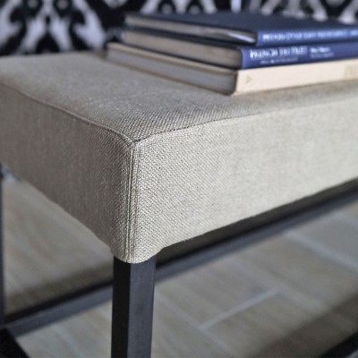 Pravia Bench with Freeport Lino fabric  - 102