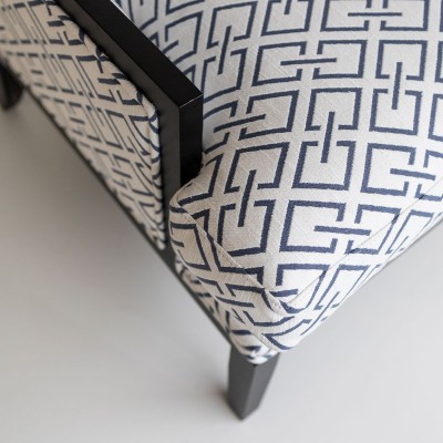 Brandon Armchair with Salone fabric  - 66