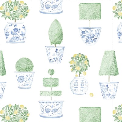 Papel pintado Giverny verde  - 38