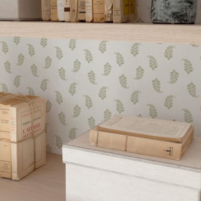Papel pintado Elisabeth verde  - 6