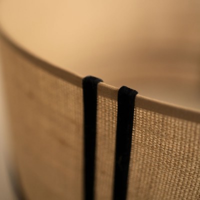 Sack Lampshade with black Ribbons NZ  - 53