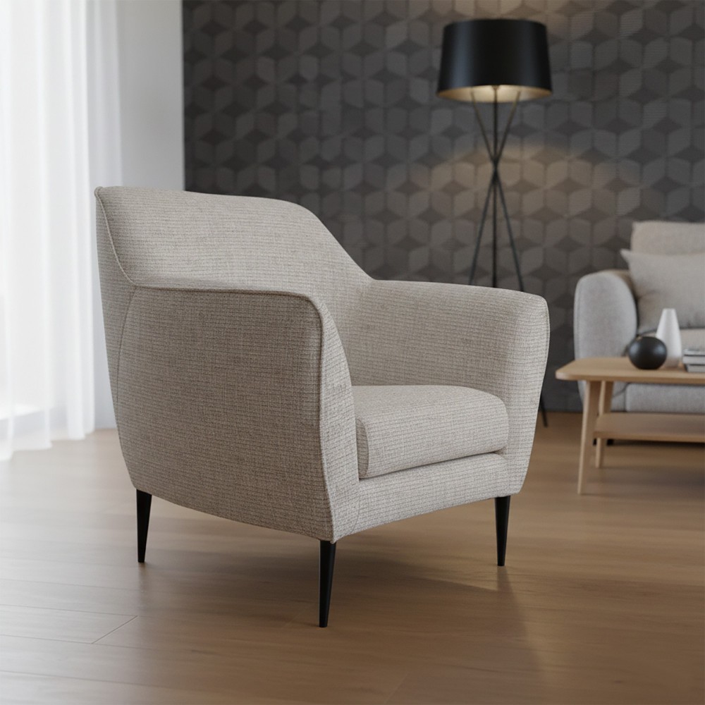 Baviera armchair with Lollipop fabric  - 1
