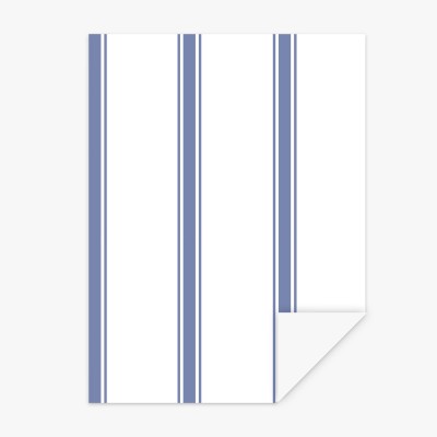 Blue Eneceta Stripe wallpaper sample  - 1