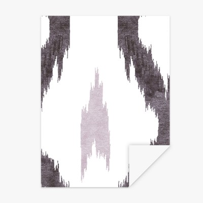 Muestra Papel pintado Algorta gris  - 1