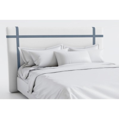 Carlota NZ off-white headboard with blue ribbon  - 28