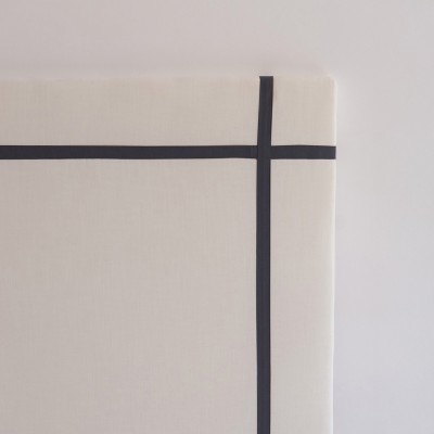 Carlota NZ off-white headboard with blue ribbon  - 30