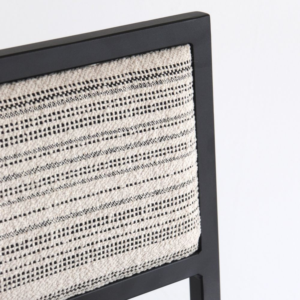 Treviso chair with Grifona fabric and black metal frame  - 24