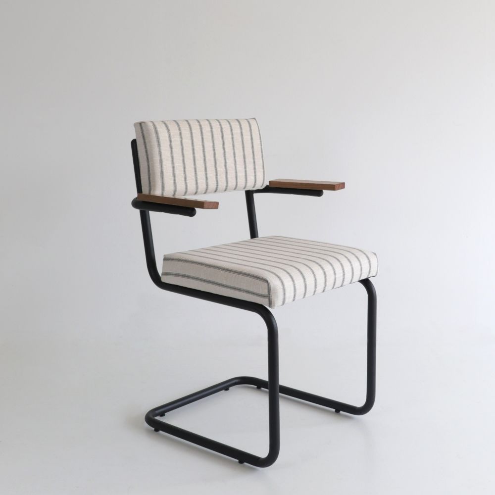 Teolo chair with Raya NZ arms and graphite metal frame  - 23
