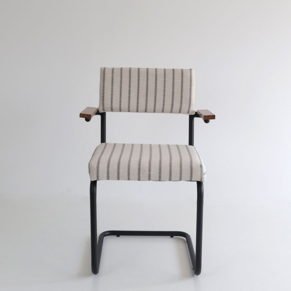 Teolo chair with Raya NZ arms and graphite metal frame  - 24
