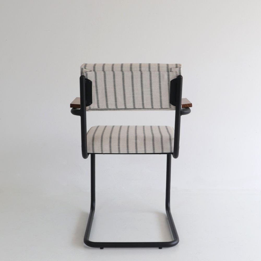 Teolo chair with Raya NZ arms and graphite metal frame  - 26