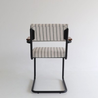 Teolo chair with Raya NZ arms and graphite metal frame  - 26