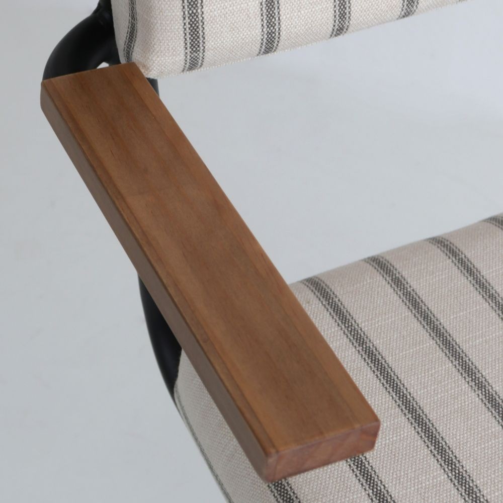 Teolo chair with Raya NZ arms and graphite metal frame  - 28