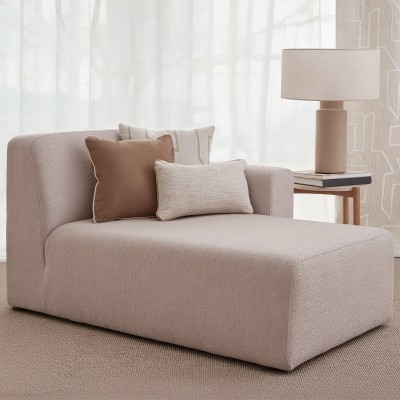 Brown Kentia cushion cover with beige piping  - 24