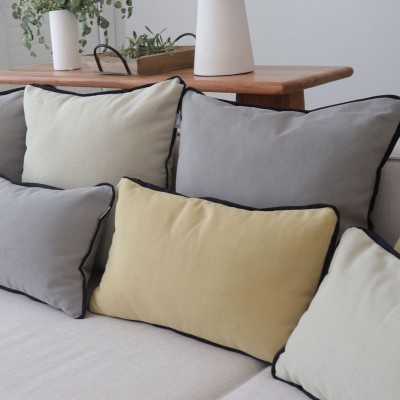 Bimbo Cushion Cover with Black Piping  - 86