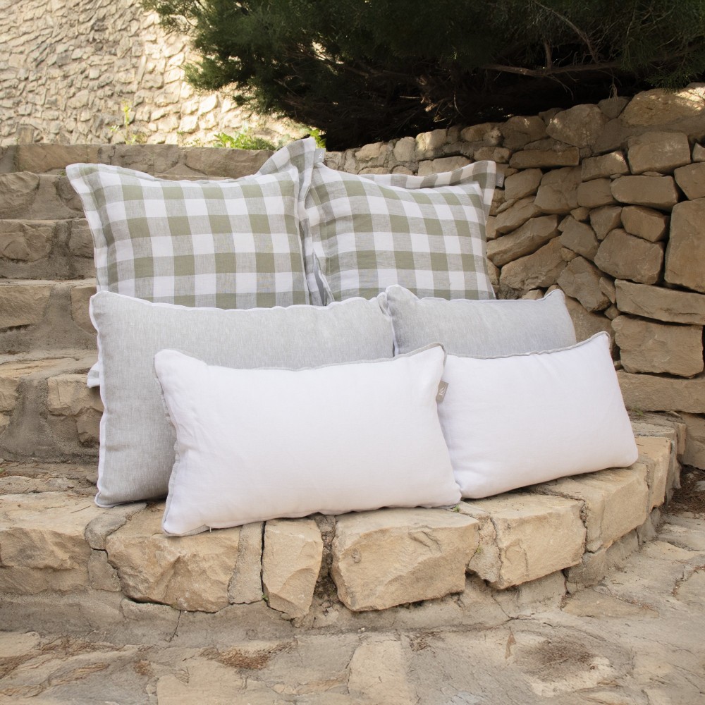 Amelie green cushion cover pack  - 1