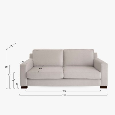Singapur sofa with Golf fabric  - 242