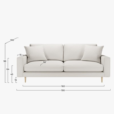 Silos sofa with Bimbo fabric  - 176