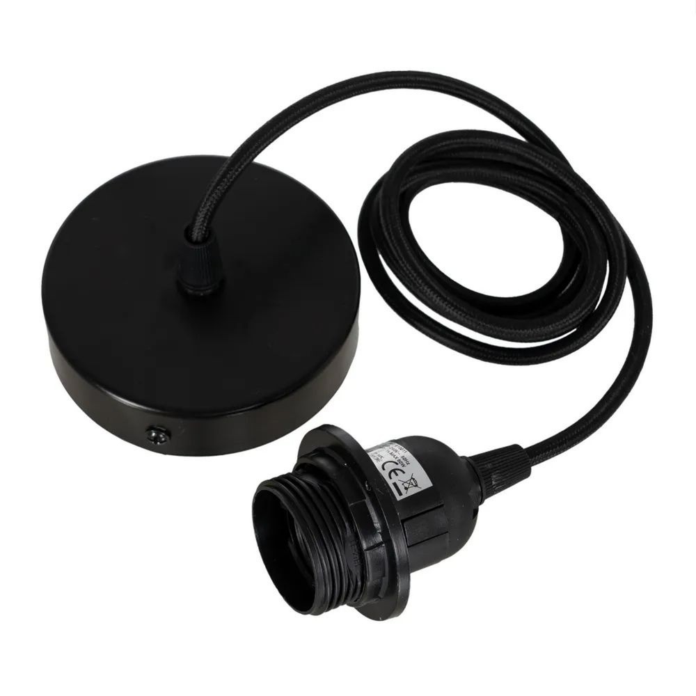 Pendel metálico y acrílico negro  - 5