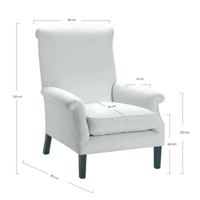 Béjar Armchair with Arraial fabric  - 46