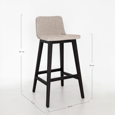 Tunez Stool with Burgos fabric  - 178