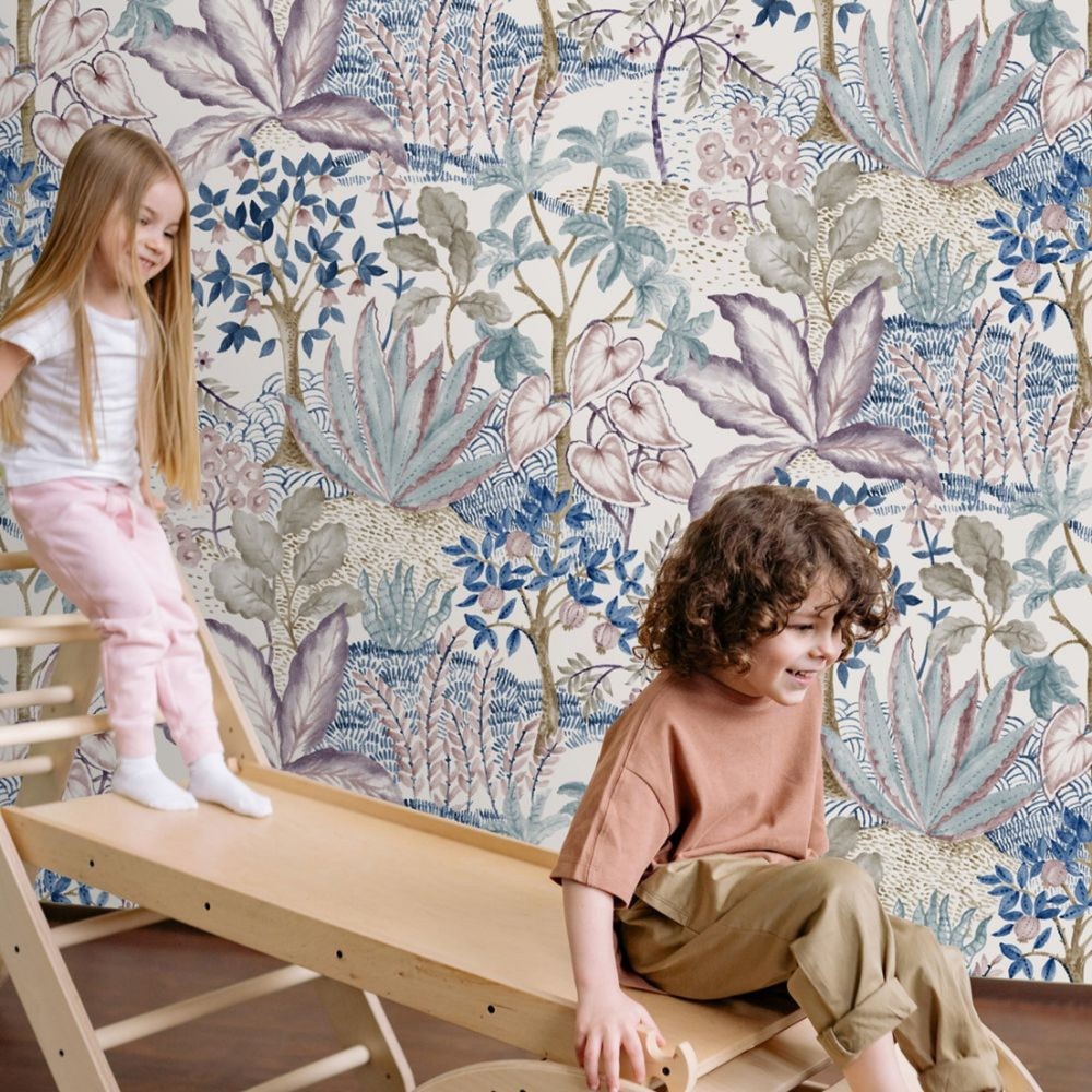 Papel pintado Becker azul  - 50