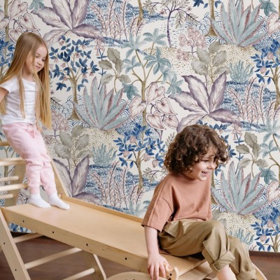Papel pintado Becker azul  - 50