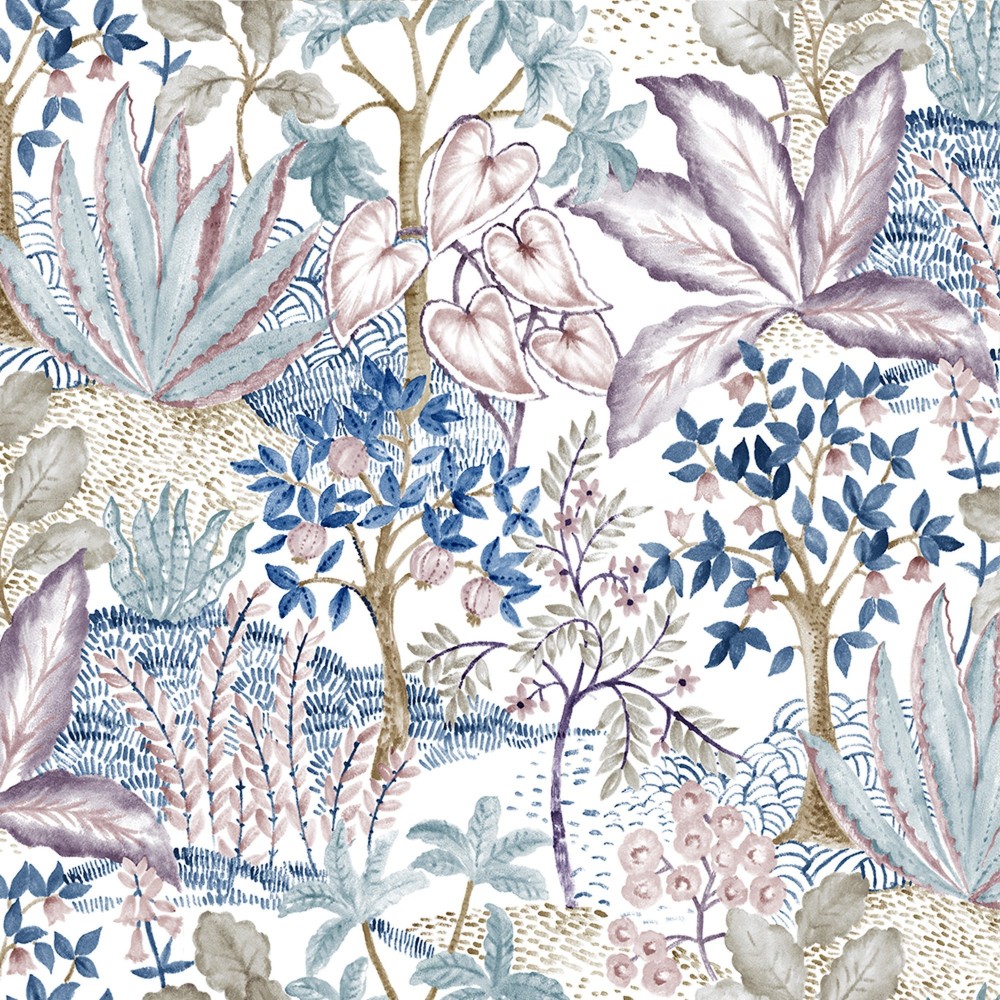 Papel pintado Becker azul  - 51