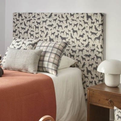 Caracas headboard with Brown fabric  - 89