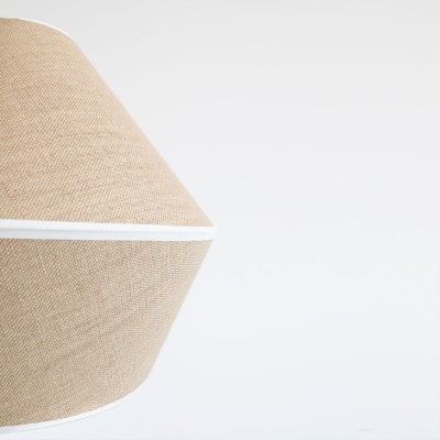 Pumpkin Lampshade Sack Linen and Black Trim  - 269