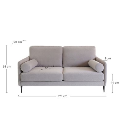 Sidney Sofa Romina with Romina fabric  - 124