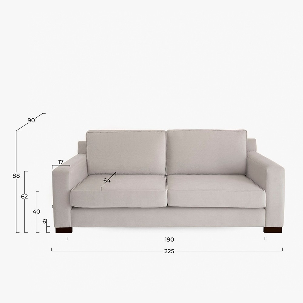 Singapur sofa with Maya 52 fabric  - 107