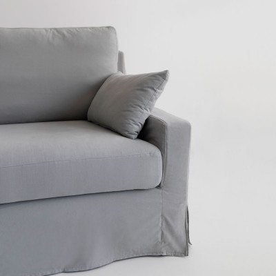 Sofá Salou 3 plaza con tela Rozas Cotton gris  - 155