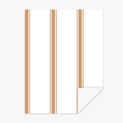 Muestra Papel pintado Raya Eneceta mostaza  - 1