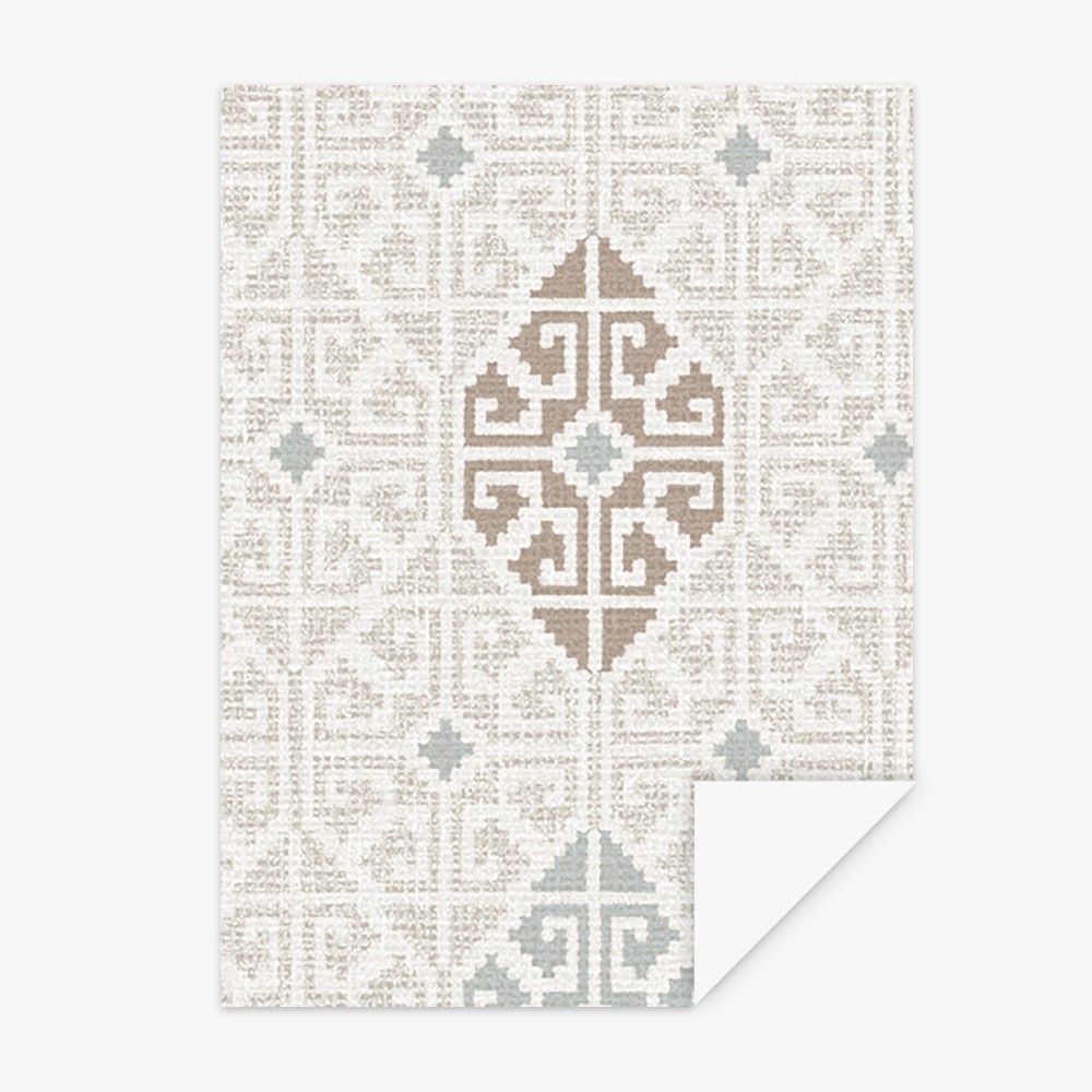 Terracotta Lys wallpaper sample  - 1