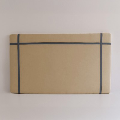 Carlota NZ linen headboard with blue ribbon  - 31