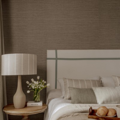 Carlota NZ off-white headboard with green ribbon  - 26